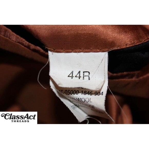 Jos A Bank Joseph Slim Fit 2 Pc Suit Mens Gray Glen Plaid 44R Flat Fronts 38" W - Picture 10 of 11